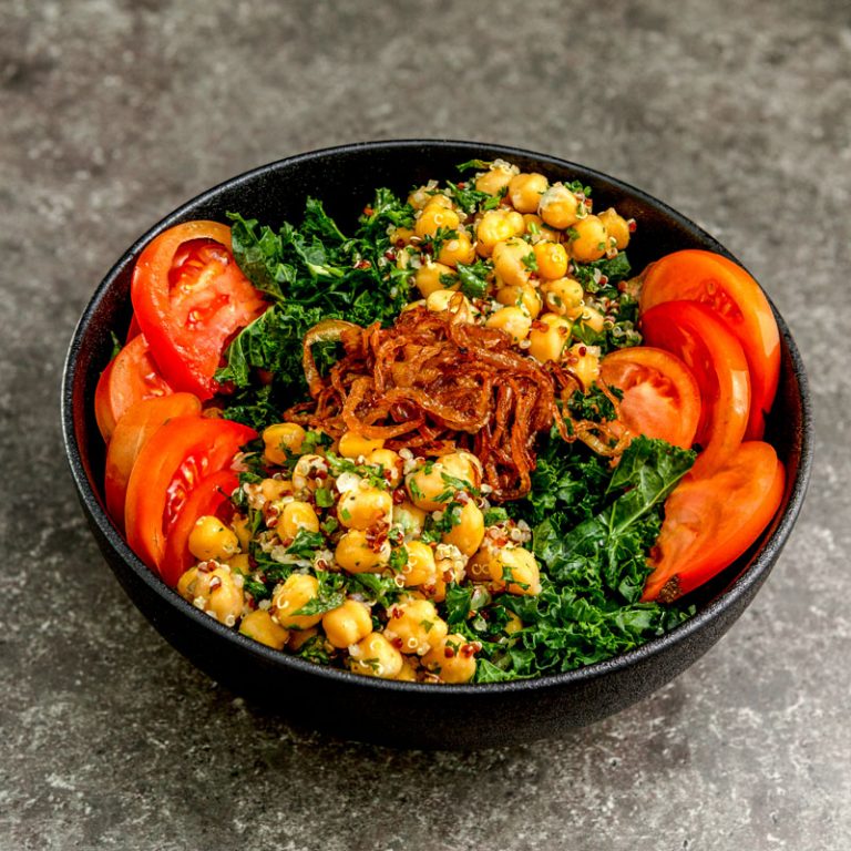Kale and Chickpea Salad Flaming Stove Toronto